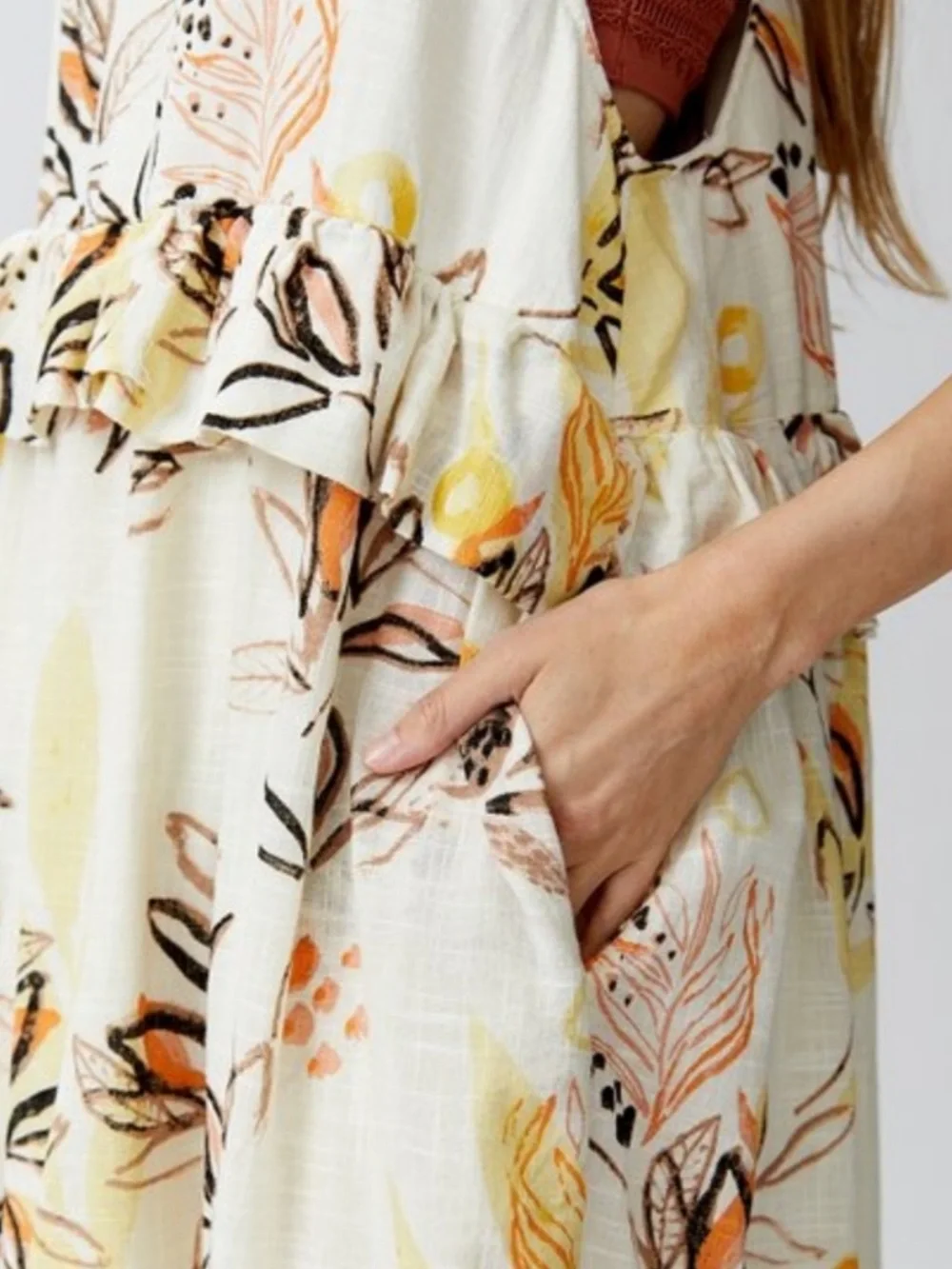 Free People Anita Maxi Dress In Ivory - Picture 6 of 9